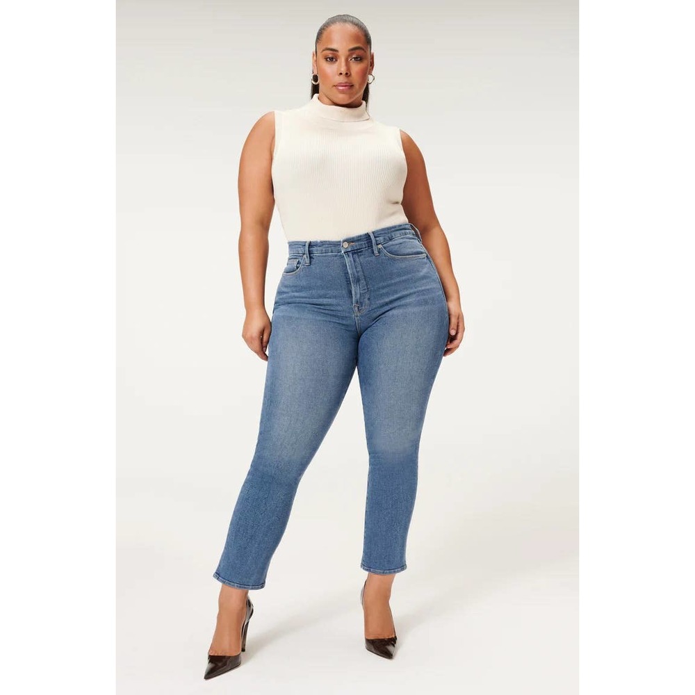 Good American Good Legs Straight Jeans
